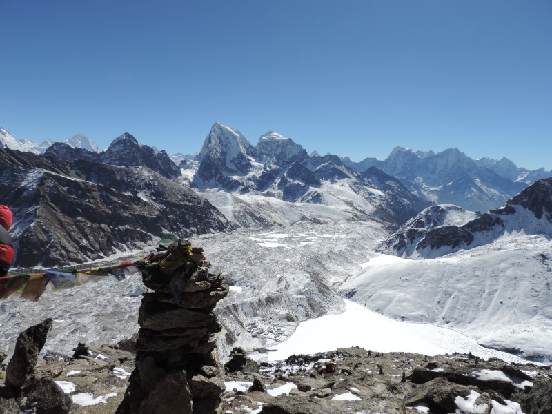 Blick vom <strong>Gokyo Ri</strong> mit fast 5.500 m Höhe.