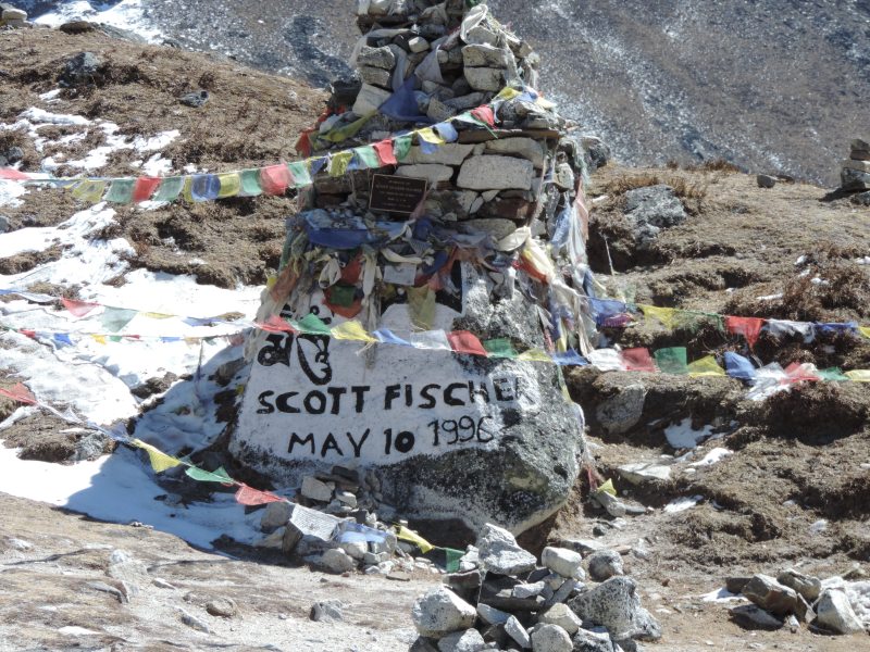 Im <strong>Memorial Place</strong>, einer Gedenkstätte für verunglückte Bergsteiger und Sherpas.