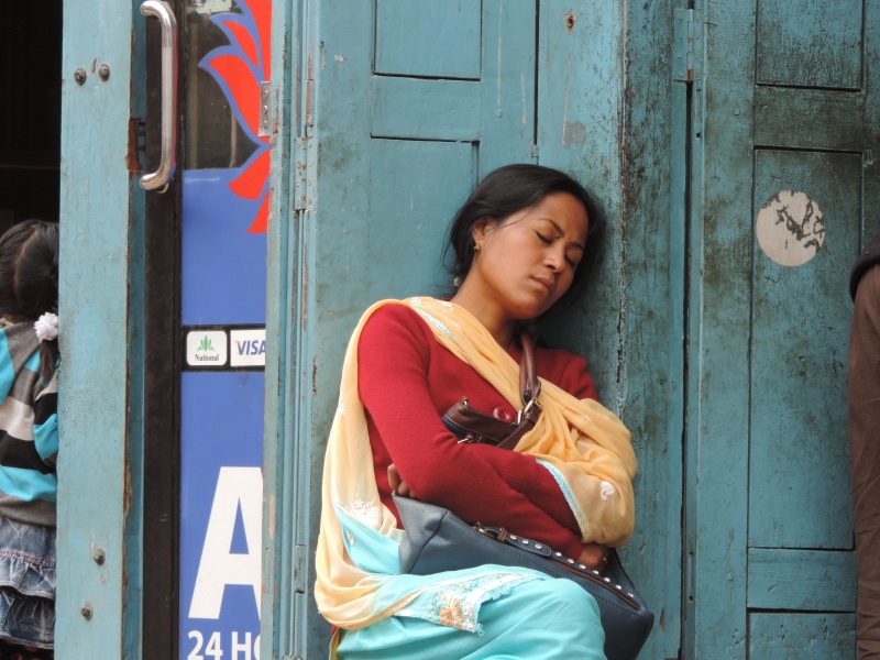 Das schlafende Mädchen aus <strong>Bathnapur/Kathmandu</strong>. Eines meiner Lieblingsbilder!