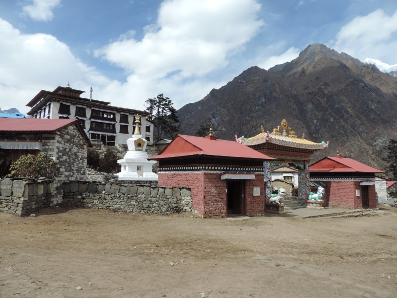 Kloster von <strong>Tengboche</strong>. Dieser Ort ist den Bewohnern besonders heilig.